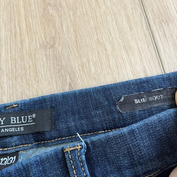 Judy Blue Women’s Pull On Dark Wash Boot Cut Jeans Sz 13/31 - Picture 8 of 9